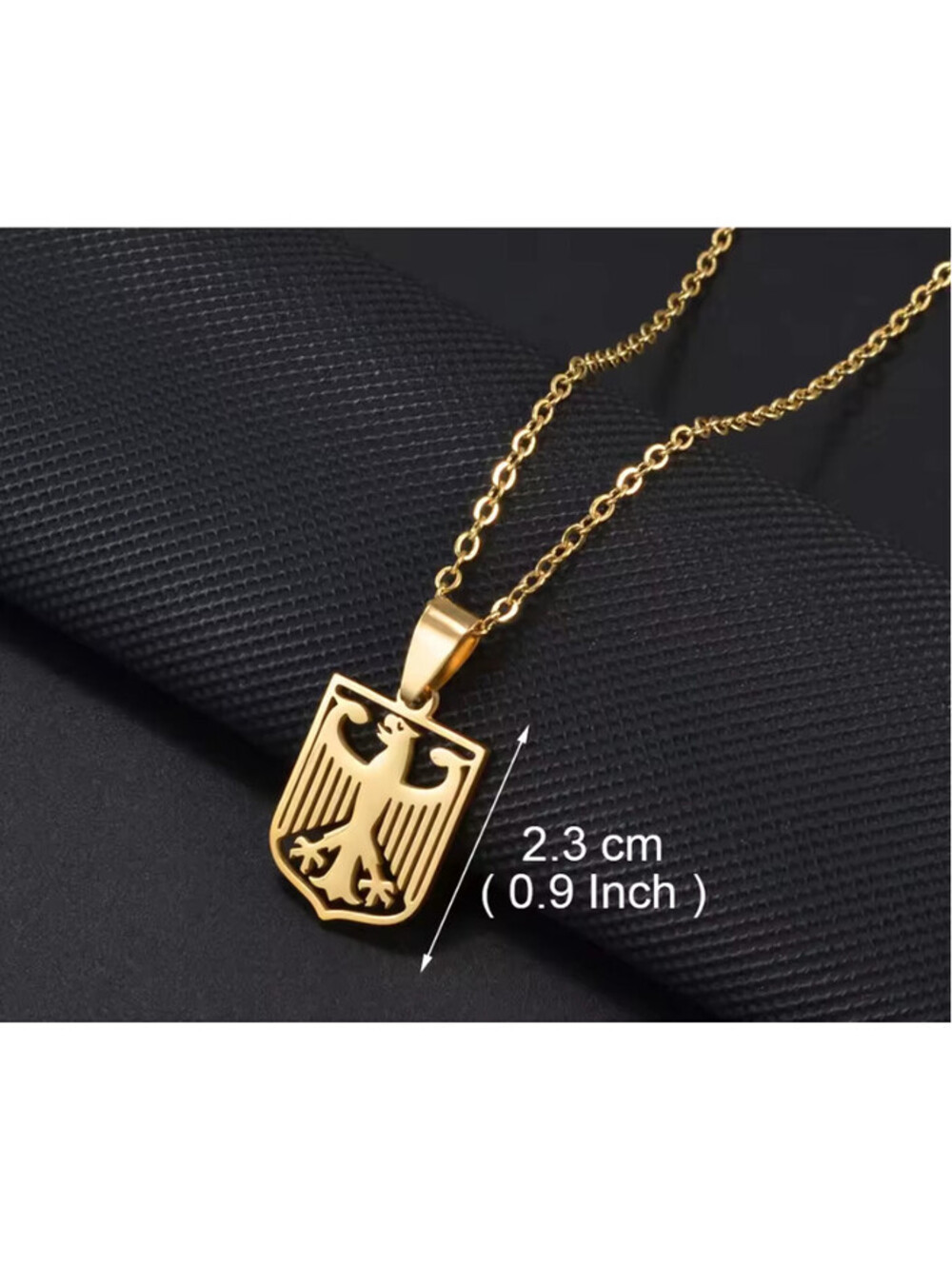 Bundesrepublik Deutschland German Eagle Necklace stainless steel biker jewelry